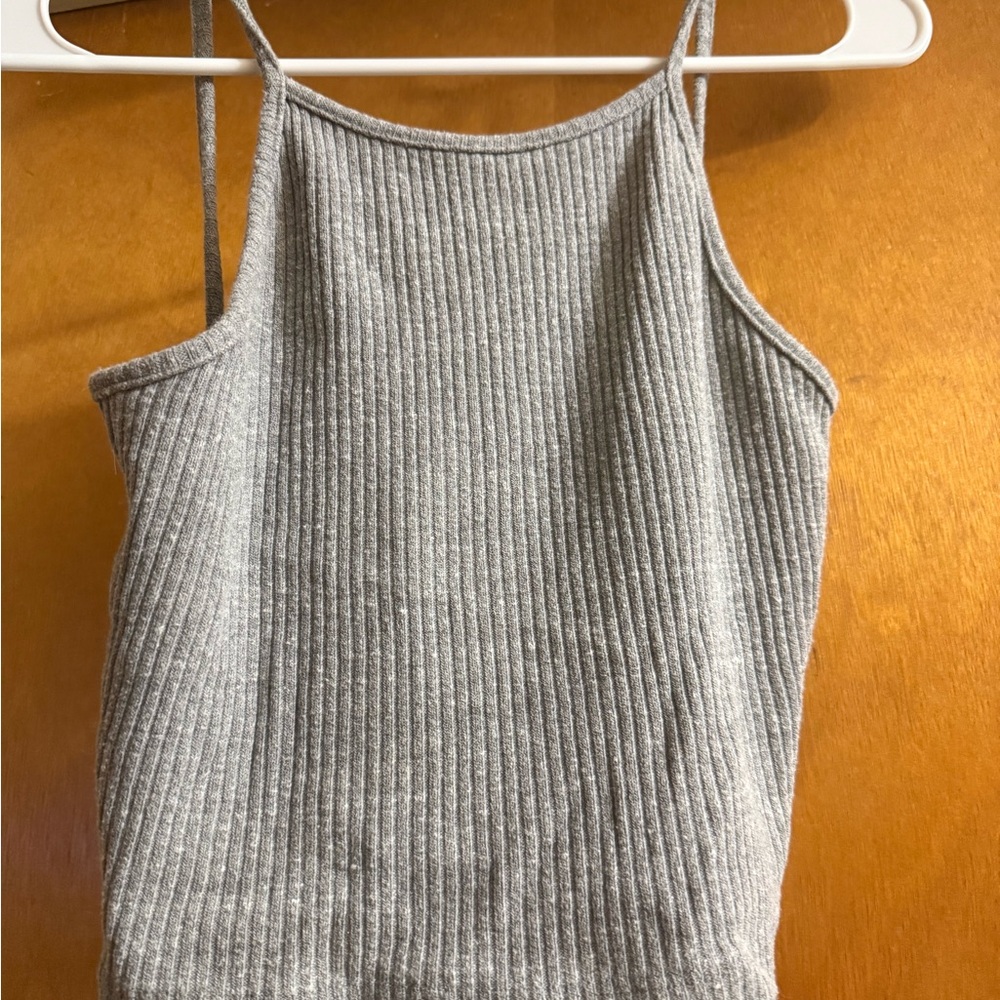 Brandy Melville Gray Ribbed Camisole